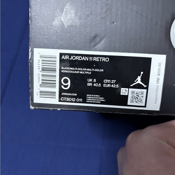 Jordan 11 Retro High Jubilee/25th Anniversary 2020 Size 9